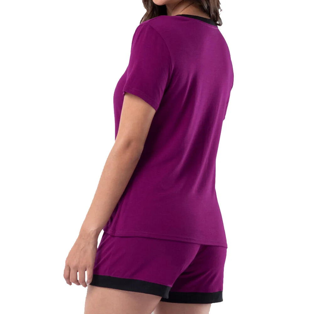 Custom Logo  Set with Short Sleeve Crop Top and Full-Length Leggings